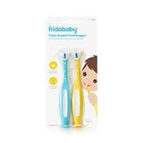 Frida Baby Triple-Angle Toothhugger Training Toothbrush for Toddler Oral Care, Two Pack