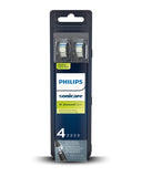 Philips Sonicare Genuine W DiamondClean Toothbrush Heads, 4 Brush Heads, Black, HX6064/95