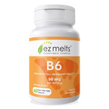 EZ Melts Dissolvable Vitamin B6 50 mg, Sugar-Free, 1-Month Supply
