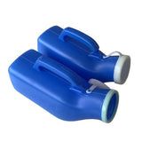 YUMSUM Urinals for Men Portable Urinal 1200ml/34 Ounce for Hospital Camping Car Travel Home 2 Pack (New Blue)