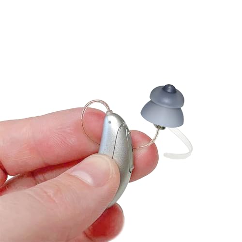 Hearing Aid Domes - Power Dome for Phonak SDS 4.0 Marvel & Paradise Hearing Amplifier Earplug Accessories with Carry Case (Large 20pcs Pack)