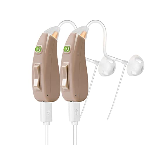 Banglijian Hearing Aid Ziv-201A Rechargeable Digital Noise Cancelling Small Size (Pair)