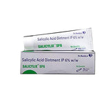 Pack Of 5 X SALICYLIC ACID OINTMENT 6% W/W 50g (SALICYLIX SF6) With Pack Of 1 YiCan Lips Balm