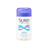 Sure Invisible Solid Anti-Perspirant and Deodorant, Regular Scent, 2.6-Ounces (Pack of 6)