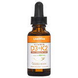 Vitamin D3 with K2 liquid drops, all natural, non-gmo, 1208iu D3 and 25mcg K2 (mk7) per serving, support your bones, immune system and energy levels, with or without peppermint oil