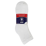 Big and Tall Diabetic Neuropathy Ankle Socks, King Size Mens Athletic Quarter Socks (13-16, White) - 6 Pairs