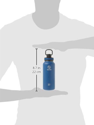 Takeya Originals Vacuum Insulated Stainless Steel Water Bottle, 32 oz, Navy