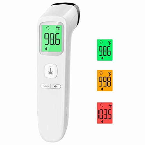 Viproud Digital Thermometer for Adults and Kids, Forehead No-Touch Thermometer with Fever Alarm, Accurate and Easy-to-use Thermometer for Home use