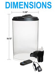 Koller Products Plastic 6-Gallon AquaView 360 Aquarium Kit for Tropical Fish, Betta Fish with LED Lighting and Power Filter Clear