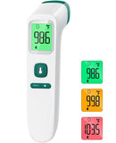 GoodBaby Non-Contact Thermometer for Adults and Kids,Digital Forehead Thermometer with Fever Alarm,Silent Mode and 35-Set Memory,Forehead/Object 2 in 1 Mode-Basal Thermometer,Green (FC-IR202-Green)