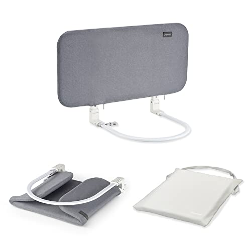 Gromast Toddler Bed Rails Guard Foldable Crib Rail Guard,Baby Bed Rail for Toddlers/Elderly with Reinforced Anchor Safety for Cribs, Twin, Double, Full Size Queen & King Bed - Grey (32 Inch)