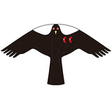 Flerigh Bird Hawk Flying Kite with Pole Crops Farm Protector Bird Scarer Flying Style C Kite Without Pole