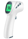 Touchless Thermometer for Adults, Digital Infrared Thermometer Gun with Fever Alarm, Forehead and Object 2 in 1 Mode, Fast Accurate Results (Gray)