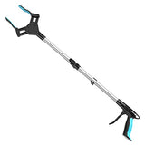 Reacher Grabber Tool Heavy Duty, Gisung 34 Inch Foldable Grabbers for Elderly with Upgrade Rotating Anti-Slip Jaw & Strong Magnetic Tip, Sturdy Reaching Assist Tool for Trash Pickup, Arm Extension