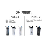 BlenderBottle Strada Shaker Cups with Silicone Straws, (2 24-Ounce Bottles and 2 Straws)