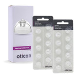 Genuine Oticon Hearing Aid Domes MiniFit Single Vent Bass 6mm (0.24 inches - Small), Oticon Branded OEM Denmark Replacements, Authentic Accessories for Optimal Performance -2 Packs / 20 Domes Total