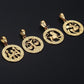 Men's Women's 12 Horoscope Zodiac Sign Gold Pendant Aries Leo Wholesale Dropshipping 12 Constellations Jewelry GPM24