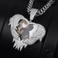 Personalized Custome Photo Pendant Necklace New Design Heart Fashion Hip Hop Custom Jewelry For Men Customized Jewelry