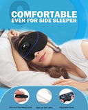 LC-dolida Sleep Headphones, White Noise Bluetooth Sleep Mask Wireless Silk Eye Mask with Timing, Sleep Mask with Bluetooth Headphones for Side Sleepers Travel Yoga, Cool Gifts for Men Women