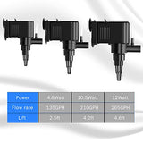 AquaMiracle Aquarium Powerhead Pump Circulating Water Pump 210 GPH for 40-60 Gallon Aquariums with Aerating Features