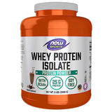 NOW Sports Nutrition, Whey Protein Isolate, 25 G With BCAAs, Creamy Chocolate Powder, 5-Pound