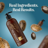 Hexane Free Organic Castor Oil - USDA Organic Castor Oil for Body Detox Hair Growth & Skin Care - Extra Virgin Organic Hair Oil for Dry Damaged Hair and Carrier Oil for Essential Oils Mixing (16oz)