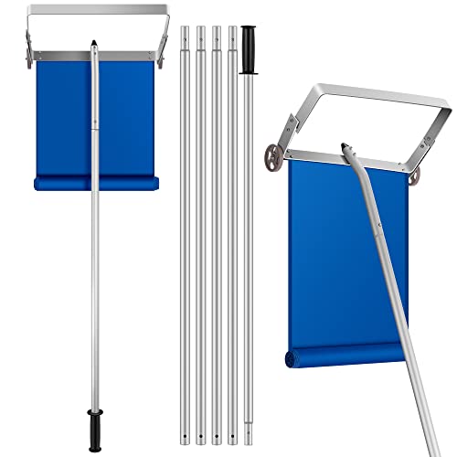 VIVOHOME 20.8ft Long Snow Roof Rake Removal Aluminium Tool with Wheels and Adjustable Extended Handle, Lightweight Shovel Scratch Free for Clear House Roof Vehicle Snow Wet Leaves