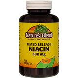 Nature's Blend Niacin Timed Release 500 mg 500 mg 300 Tabs