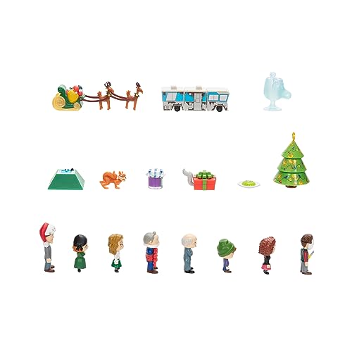 Jakks Holiday Christmas Vacation Advent Calendar 2023 for Kids & Family – Enjoy 24 Days of Countdown Surprises! Delightful 2-Inch Scale Figures & Accessories