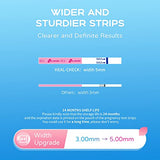 Pregnancy Tests with Cup, 50 Bulk Pregnancy Test Strips for Home Detection, Over 99% Accuracy, Individually Wrapped Fertility Tests, Extra-Wide 5mm HCG Test Kit Comfortable Grip, Pruebas De Embarazo