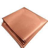 Amradield Copper Fabric Blocking RFID/RF-Reduce EMF/EMI Protection Certified Material Blocks RF Signals (WiFi, Cell, Bluetooth, Radiation Shielding) Golden Color 39"x43" inch