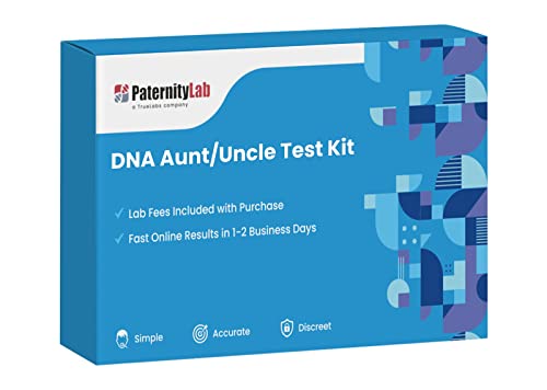 PaternityLab DNA Aunt/Uncle Test - Lab Fees & Shipping Included - Results in 1-2 Days - at-Home Collection Kit