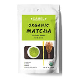 CAMEL Certified Organic Matcha Green Tea Powder Matcha Culinary Grade 16 oz First Harvest Pure Matcha Powder Unsweetened Baking Latte Smoothies High in Antioxidant Detox Gluten Free Vegan