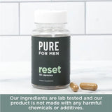 Pure for Men Detox Supplement, Reset | Promotes Digestive & Gut Health, Helps Remove Toxins & Supports Immune System, Colon Cleanse | 30 Capsules