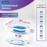 Sitz Bath for Hemorrhoids Soak and Postpartum Care | Toilet Seat | Bartholin Cyst Tub | at Home Soaking Procedures for Man and Detox Vaginal Steaming for Women with Massage Hand Flusher