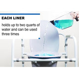 Carex Commode Liners, 28 Liners - Fits Most Commodes, With Absorbent Powder, Holds 2 Quarts Liquid, Disposable 7 Toilet Liners/box, Pack of 4