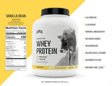 Levels Grass Fed 100% Whey Protein, No Hormones, Vanilla Bean, 5LB