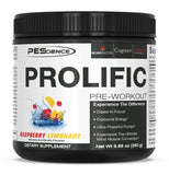 PEScience Prolific Pre Workout, Raspberry Lemonade, 40 Scoop, Energy Supplement with Nitric Oxide