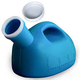 Urinals for Men Portable Male Urinal with lid 2000 ml/66 oz Large Capacity Urine Cups for Hospital,Incontinence,Elderly,Travel,Driving,Camping (Blue)