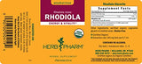 Herb Pharm Certified Organic Rhodiola Root Extract for Energy, Endurance and Stamina, Alcohol-Free Glycerite, 4 Ounce