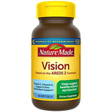 Nature Made Vision Based on the AREDS 2 Formula, Eye Vitamins with Lutein & Zeaxanthin, Vitamin C, Vitamin E, Zinc and Copper for Healthy Vision and Eye Function Support, 60 Softgels, 30 Day Supply