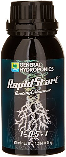 General Hydroponics RapidStart, Plant Food, 1-0.5-1, 500 mL.