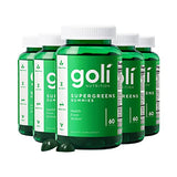 Goli SuperGreen Vitamin Gummy - 300 Count - Essential Vitamins and Minerals - Plant-Based, Vegan, Gluten-Free & Gelatin Free - Health from Within, Pack of 5