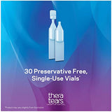 TheraTears Dry Eye Therapy Eye Drops for Dry Eyes, Preservative Free, 30 Vials, 2 Pack