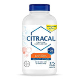 Citracal Petites, Highly Soluble, Easily Digested, 400 mg Calcium Citrate with 500 IU Vitamin D3, Bone Health Supplement for Adults, Relatively Small Easy-to-Swallow Caplets, 375 Count