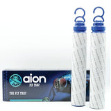 Aion Outdoor Fly Traps with Natural Bait Attractant and Hanging Hooks for Trapping Fruit and Horse Flies, Gnats, and Flying Insects or Bugs, Patio, Camping, and Backyard Disposable Catchers, 2 Pack