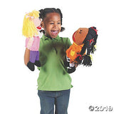 8-Piece Happy Kids Hand Puppets Set - Interactive Playtime Fun-Multi Ethnic Great for Daycare and Classrooms-Perfect for Play and Learning, Foster Creativity and Laughter