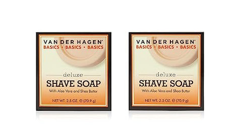 Van Der Hagen Deluxe Shave Soap 2.5 Oz (Pack of 2)