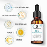 LuminaSkin CE Ferulic Serum Skin Care Vitamin C E Ferulic Acid Serum - Vitamin C Serum for Face - Dark Spot Corrector, Anti Aging Face Care 1 Oz