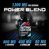 Extra Strength Nitric Oxide Supplement L Arginine 3X Strength - Citrulline Malate, AAKG, Beta Alanine - Premium Muscle Supporting Nitric Booster for Strength & Energy to Train Harder - 240 Capsules